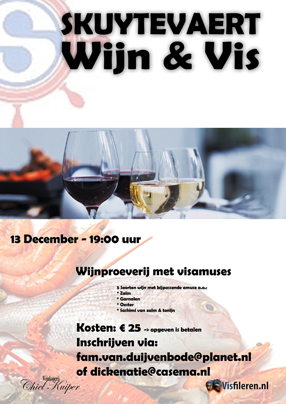 Wijn & Vis Poster